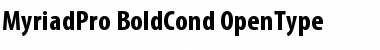Myriad Pro Bold Condensed Font