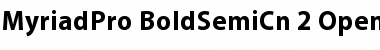 Myriad Pro Bold SemiCondensed Font