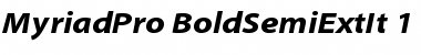 Myriad Pro Bold SemiExtended Italic