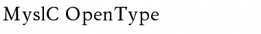 MyslC Font