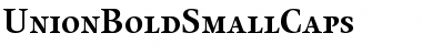 UnionBoldSmallCaps Regular Font