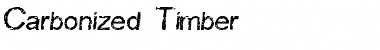 Carbonized Timber Regular Font