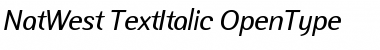 NatWest TextItalic Font