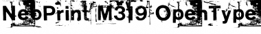 NeoPrint M319 Font