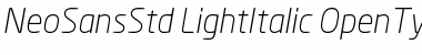 Neo Sans Std Light Italic