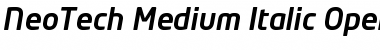 NeoTech Medium Italic