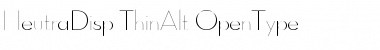 Neutra Display Thin Alt Font