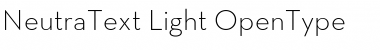 Neutra Text Light Font
