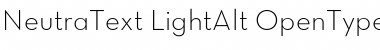 Neutra Text Light Alt Font