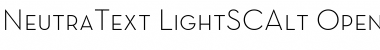 Neutra Text Light SC Alt Font