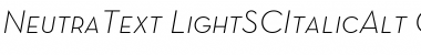 Neutra Text Light SC Alt Italic