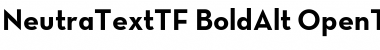 Neutra Text TF Alt Bold Font