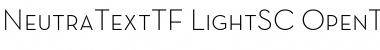Neutra Text TF Light SC Font