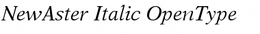 New Aster Italic