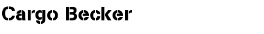 Cargo Becker Font