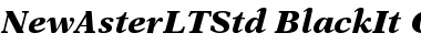 New Aster LT Std Black Italic Font
