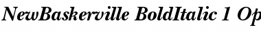 ITC New Baskerville Bold Italic Font