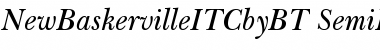 ITC New Baskerville Semi Bold Italic Font