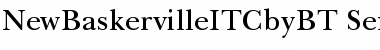 ITC New Baskerville Semi Bold Font