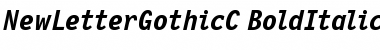 NewLetterGothicC Bold Italic