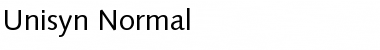 Unisyn Normal Font