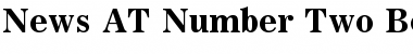 News AT Number Two Font
