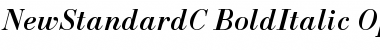NewStandardC Bold Italic Font