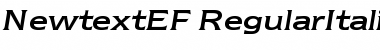 NewtextEF RegularItalic Font