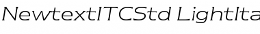 Newtext ITC Std Light Italic Font