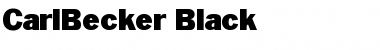 CarlBecker-Black Font