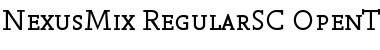 NexusMix-RegularSC Font