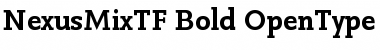NexusMixTF-Bold Font