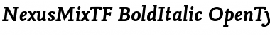 NexusMixTF-BoldItalic Font