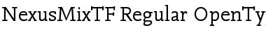 NexusMixTF-Regular Font
