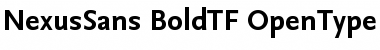 NexusSans Bold TF Font