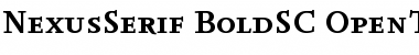NexusSerif-BoldSC Font