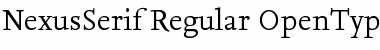 NexusSerif-Regular Regular Font