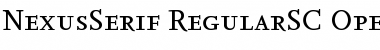 NexusSerif-RegularSC Font
