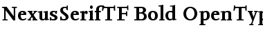 NexusSerifTF-Bold Font