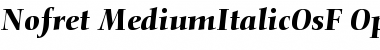 Nofret Medium Italic OsF Font