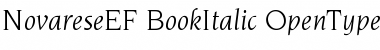 NovareseEF-BookItalic Font