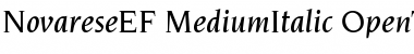 NovareseEF-MediumItalic Font
