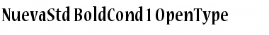 Nueva Std Bold Condensed Font