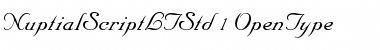 Nuptial Script LT Std Font