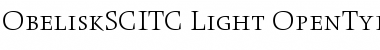 Obelisk SC ITC Font