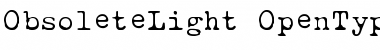 ObsoleteLight Font