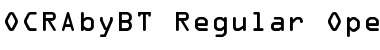 OCR-A Regular Font
