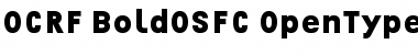 OCRF-BoldOSFC Font