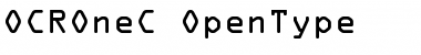 OCR OneC Regular Font