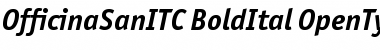 Officina Sans ITC Bold Italic
